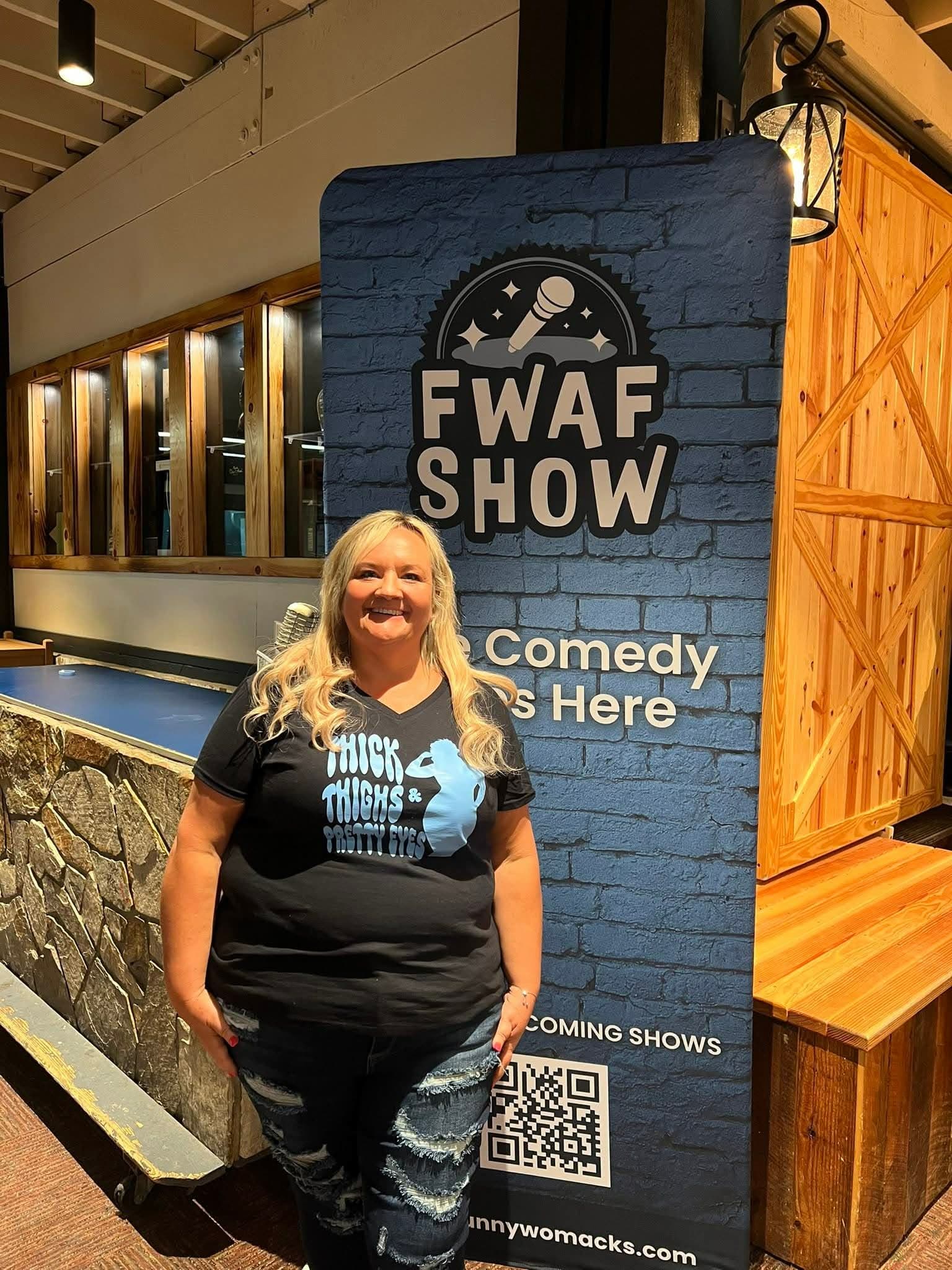 Susan at FWAF Show with Funny Womacks